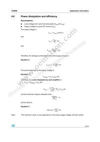 TS4998IQT Datasheet Page 23