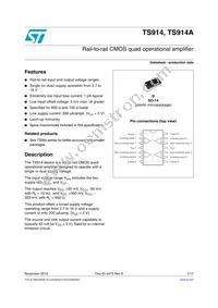 TS914IN Datasheet Cover