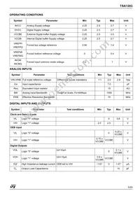 TSA1203IFT Datasheet Page 5
