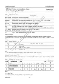 TSA5059ATS/C1 Datasheet Page 7