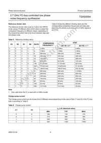 TSA5059ATS/C1 Datasheet Page 9