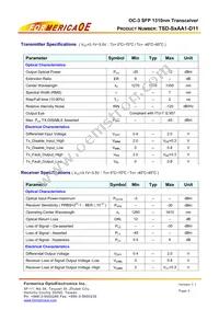 TSD-S1AA1-D11 Datasheet Page 3