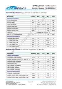 TSD-S2CA1-G11 Datasheet Page 3