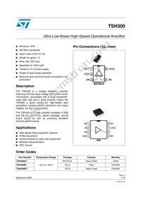 TSH300ILT Datasheet Cover