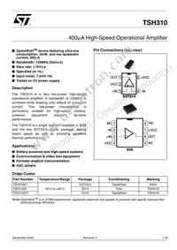 TSH310ID Datasheet Cover