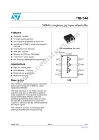 TSH344ID Datasheet Cover