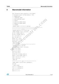 TSH95IYDT Datasheet Page 11