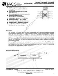 TSL230RD-TR Datasheet Cover