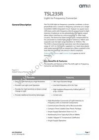 TSL235RSM-LF Datasheet Cover