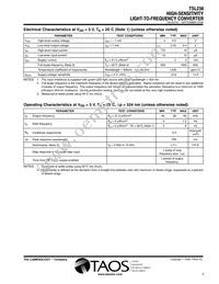 TSL238D-TR Datasheet Page 3