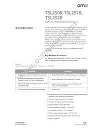 TSL252RSM-LF Datasheet Cover