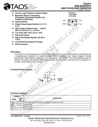 TSL257T Datasheet Page 2