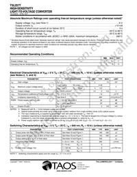 TSL257T Datasheet Page 3