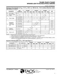 TSL262RSM-LF Datasheet Page 3
