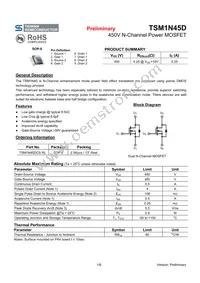 TSM1N45DCS RL Datasheet Cover