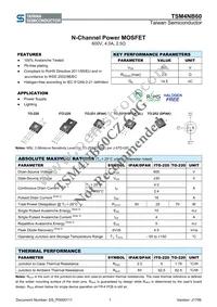 TSM4NB60CZ C0G Datasheet Cover