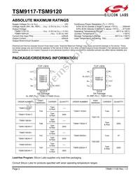 TSM9120EXK+T Datasheet Page 2