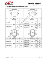 TSM923ESA+ Datasheet Page 3