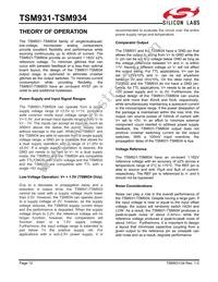TSM931CUA+T Datasheet Page 12