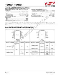 TSM933ESA+ Datasheet Page 2