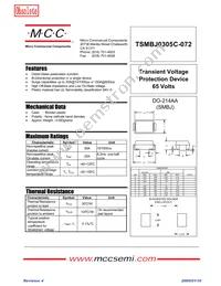 TSMBJ0305C-072 Datasheet Cover