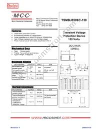 TSMBJ0509C-130 Datasheet Cover