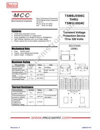TSMBJ0524C Datasheet Cover