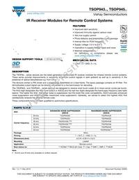 TSOP94556 Datasheet Cover