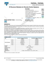 TSOP98556 Datasheet Cover