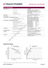 TSP 600-124 WR Datasheet Page 3