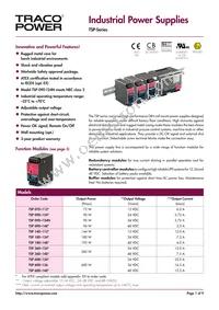 TSP 600-148 EX Datasheet Cover