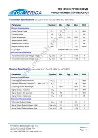 TSP-D1AA2-H21 Datasheet Page 3