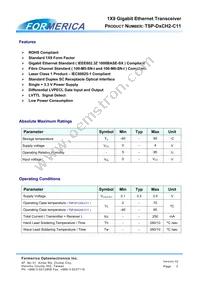 TSP-D1CH2-C11 Datasheet Page 2