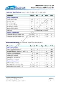 TSP-D2AA2-M21 Datasheet Page 3
