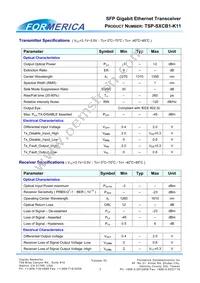 TSP-S1CB1-K11 Datasheet Page 3