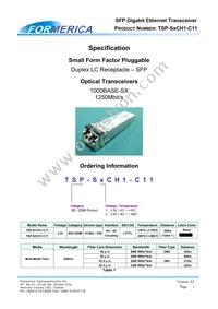 TSP-S1CH1-C11 Cover