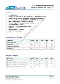 TSP-S1CH1-C11 Datasheet Page 2