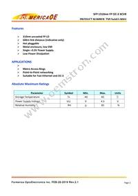 TSP-S2AA1-MAV Datasheet Page 2