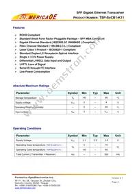 TSP-S2CB1-K11 Datasheet Page 2