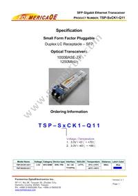 TSP-S2CK1-Q11 Cover