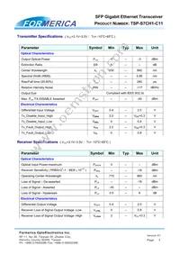 TSP-S7CH1-C11 Datasheet Page 3