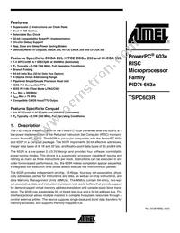 TSPC603RVGU8LC Datasheet Cover
