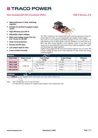 TSR 3-24150A Datasheet Cover