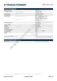 TSR 3-24150A Datasheet Page 3