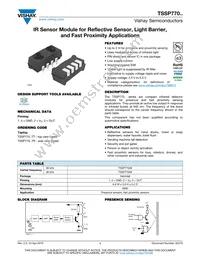 TSSP77038TR Datasheet Cover