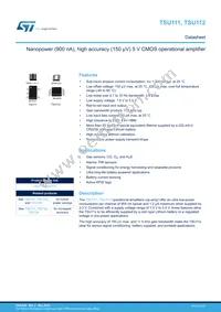 TSU111ICT Datasheet Cover
