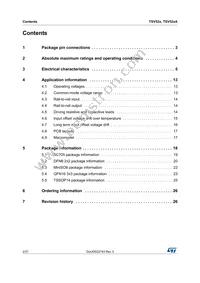 TSV522AIYST Datasheet Page 2