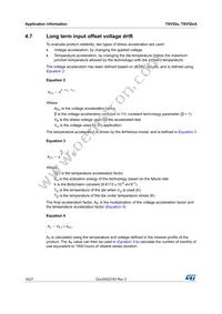 TSV522AIYST Datasheet Page 16