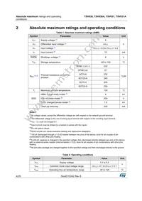 TSV630AIQ1T Datasheet Page 4