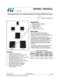 TSV6392AID Datasheet Cover